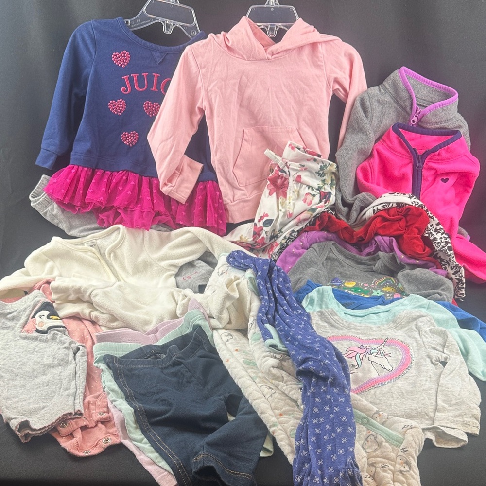 6 month Girls Fall/Winter Clothing Bundle - long sleeves, sets, jackets & pants